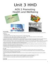 Unit 3 AOS 2 Promoting Health and Wellbeing Booklet.docx