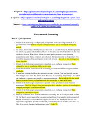 Governmental Accounting Ch. 4-6 Quizzes and Bonus Quizzes.docx