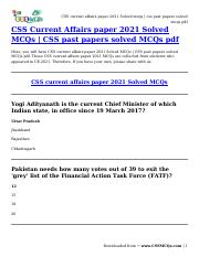 CSS current affairs paper 2021 Solved mcqs _ css past papers solved mcqs pdf.pdf