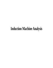 Modeling of Induction Machines, Vol. V.ppt