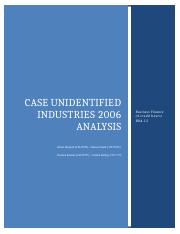 Case identified industries 2006 (Analysis)