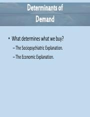 Essential of Economics Chapter 4 - Determinants of Demand PPT