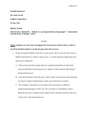 Final Exam Essay Outline Template - Reflection on Analysis-1.docx