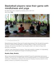 Basketball players raise their game with mindfulness and yoga.pdf