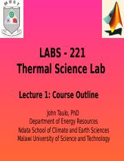 LABS 221- Thermal Science Lab Course Outline.pptx