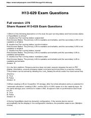 H12-711_V3.0 Exam Objectives Pdf