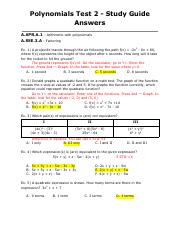 Polynomials Test 2 - Study Guide Answers.pdf