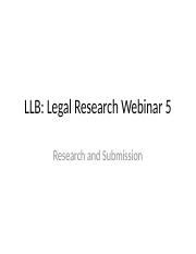 LLB Legal Research on researching.pptx