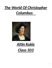 The World Of Christopher Columbus.docx