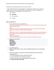 study guide for Urinary, hemolytic and lymphatic system (4).docx