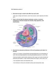 Biology of the  Cell