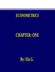 Econometrics_Chapter One.ppt