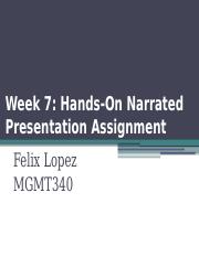 Week 7 Hands On Narrated Presentation Assignment.pptx