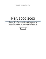 MBA 5000 Tarea 2.1.docx