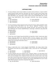 LATIHAN SOAL - MATEMATIKA - PERTEMUAN 10.docx