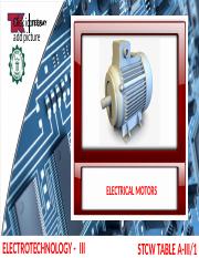 06 ELECTRO III - Electrical Motors.pptx