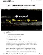 42 Short Paragraph on My Favourite Flower _ The College Study.pdf
