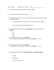 Quiz 1 Spring 2012 on Hybrid General Chemistry