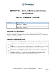 BSBTWK401 Task 2 Knowledge Questions _Zolbayar Odkhuu.docx