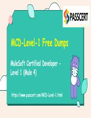 MuleSoft Certified Developer MCD-Level 1 Exam Dumps.pdf