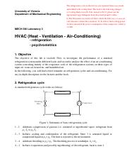 MECH 390 - HVAC Lab Manual
