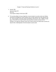 Chapter 7 Financial Planning Problems #1 and 4.docx