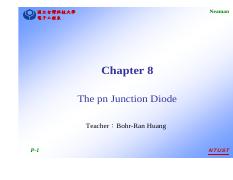 Chaper 8-The pn Junction Diode
