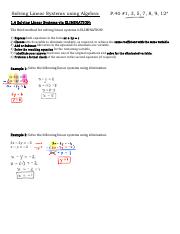 1.4 Solving Linear Systems Using Algebra (Part 2) - ELIMINATION (2).pdf