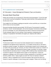 Topic: W1 Discussion - Scope Management Research Topic and Question.pdf