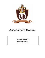 ASS BSBRSK501 V1.1 답 risk management risk action plan 2.docx