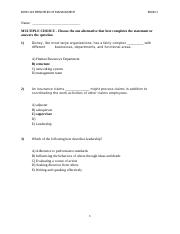 BUSN 123 Principles of Management Exam 1.docx