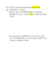 Chapter 15 Test Practice Answer Key