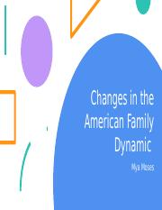 Changes in the American Family Dynamic - mm.pptx