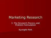 C3. Marketing Research Process