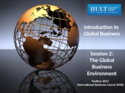 The Global Business Environment Slide Deck_Newbury_24Sep15 (1)