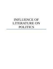 INFLUENCE-OF-LITERATURE-ON-POLITICS-docx.docx