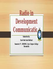 Radio in Development Communication.pptx