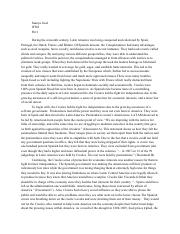 Latin America DBQ Essay- Why Did the Creoles Lead the Fight- - Saanya Goel.pdf