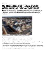 US Home Resales Resume Slide After Surprise February Advance - Bloomberg.pdf