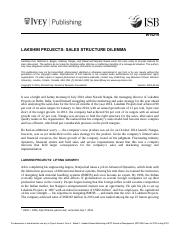 Lakshmi Project  Sales Structure Dilemma.pdf
