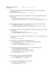 Pediatric med math answer sheet.doc