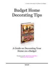 Budget Home Decorating Tips.pdf