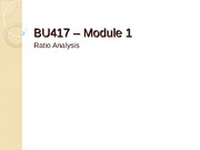4- Module 1 Ratio Analysis-student
