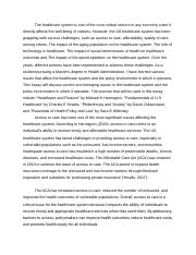 health care system and the policy environment.docx