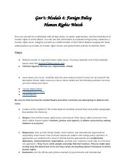 Gov't_ Module 4_ Foreign Policy-Human Rights Watch.docx