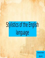 Stylistics of the English language.pptx
