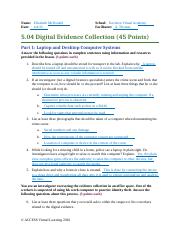 5.04 Digital Evidence Collection.docx