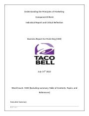 Case study on Taco BEll.docx