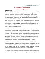 La relación entre la odontología y  la socioantropología de la salud .pdf
