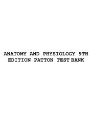 Anatomy and Physiology 9th Edition Patton Test Bank.pdf